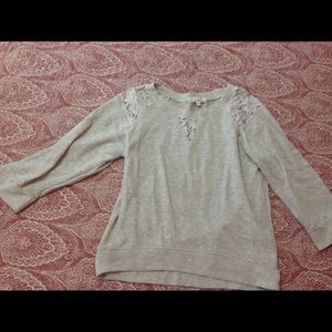 Lace sweatshirt