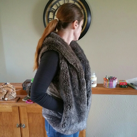 Faux fur vest