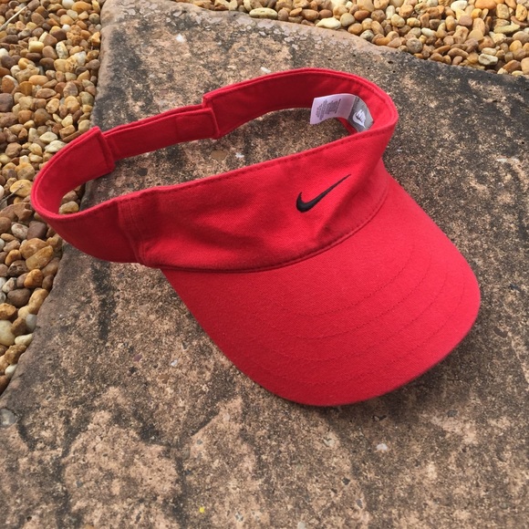 red nike visor