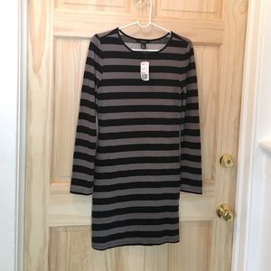 NWT Forever 21 striped Bodycon Dress