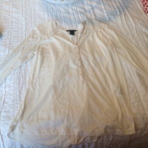 H & M small ivory blouse