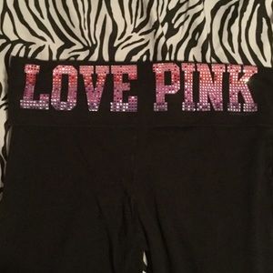 VS Pink bling yoga pants