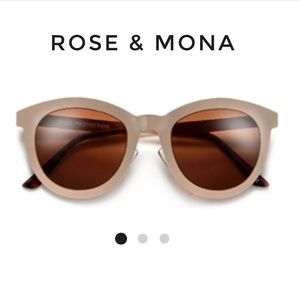 Matte Steel Frame Sunglasses Champagne Brown Lens