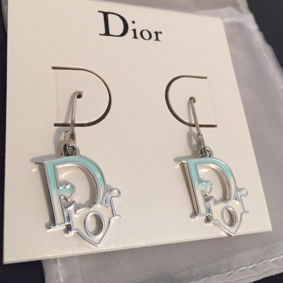 Dior ombré logo earrings (authentic)