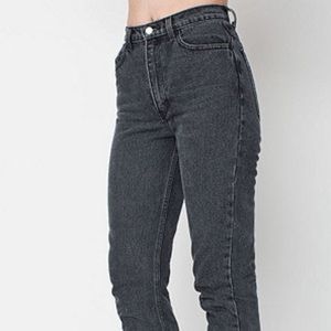 High Waist Stone Wash Jeans