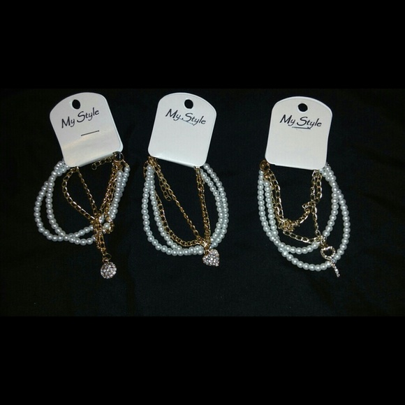 Pearl Crystal Bracelets