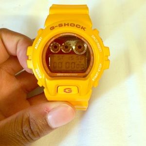 Gold GShock watch