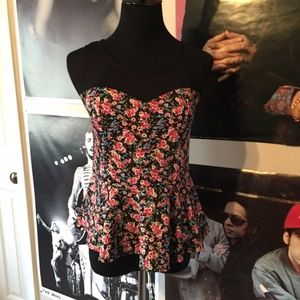 floral peplum top!