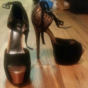 Bedazzled high heels