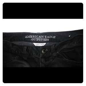 Black AEO super stretch skinny jeans