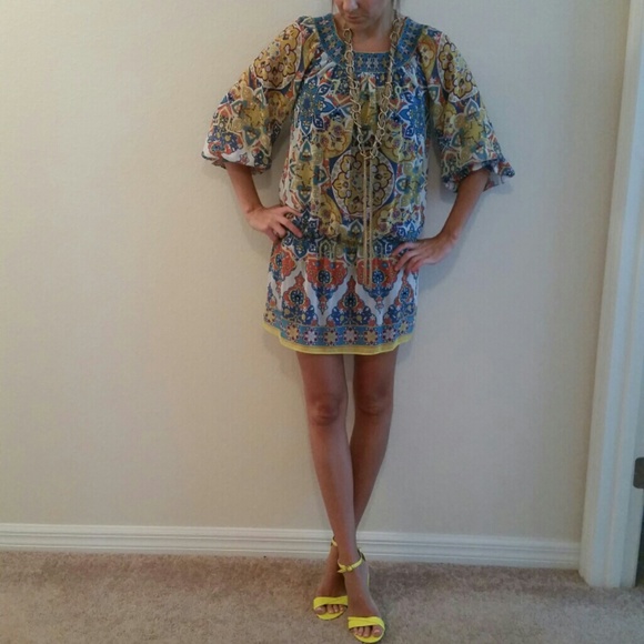 SOLD IN BUNDLE Nicole Miller paisley dress - Picture 2 of 4