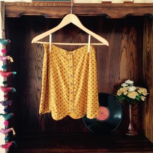 Urban Outfitters Cooperative Scallop-Edge Skirt