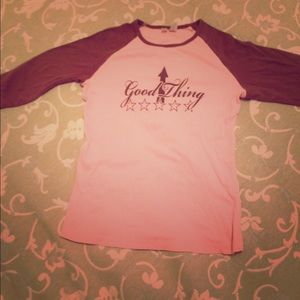 Pink and brown Graphic tshirt