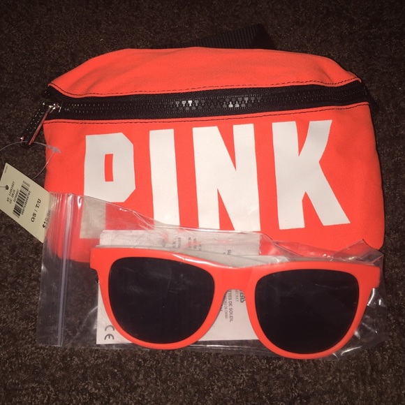 Pink brand- Orange Fanny pack