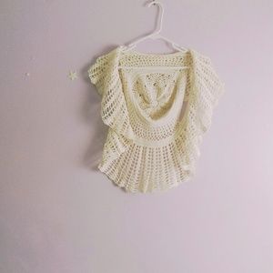 Boho style petti coat vest