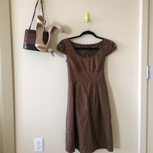 BCBG Paris . Brown Midi Dress
