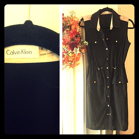 Calvin klein Awesme chic n edgy dress
