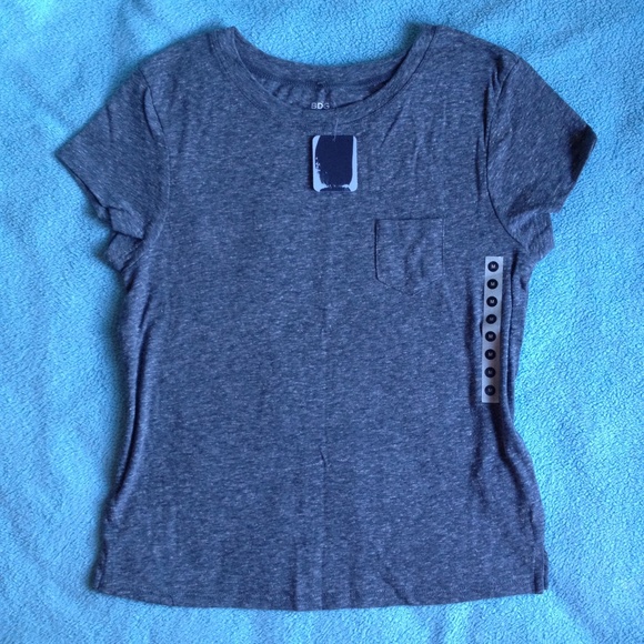 SOLD | BDG | Gray Cropped Shrunken Pocket Shirt - Picture 2 of 3