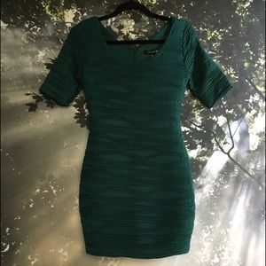 Emerald Body Con Mini Dress (worn once)