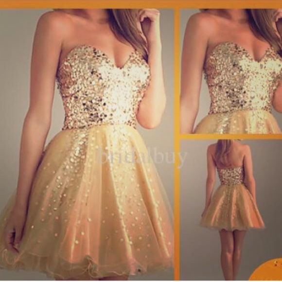 Gold dress