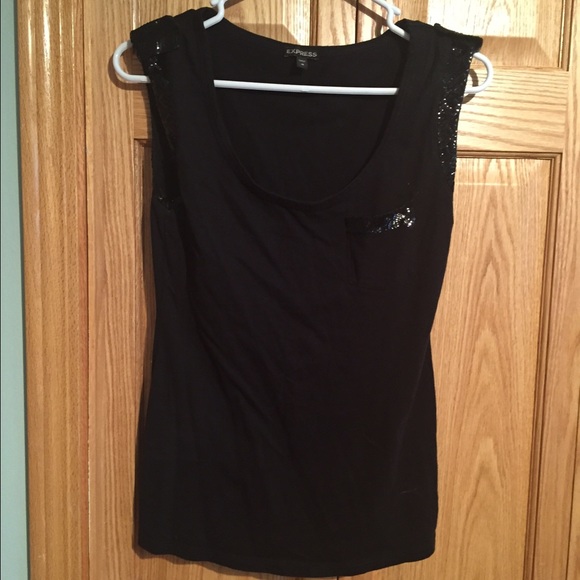 Black Express W/ Sequence Details Top