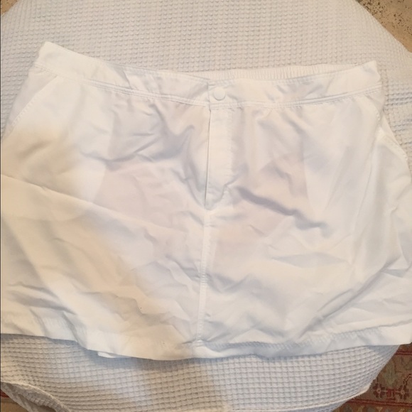 White swim skirt!