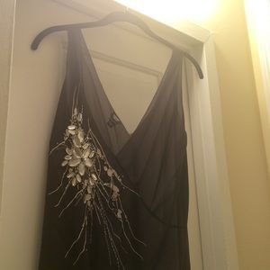 Beautiful Sheer tank with crystal embellishments