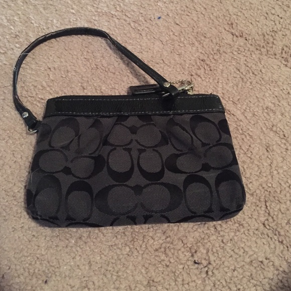 Small coach wristlet