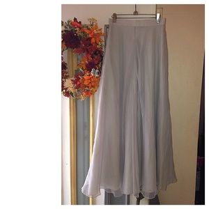 Vintage grey lavender chiffon maxi skirt