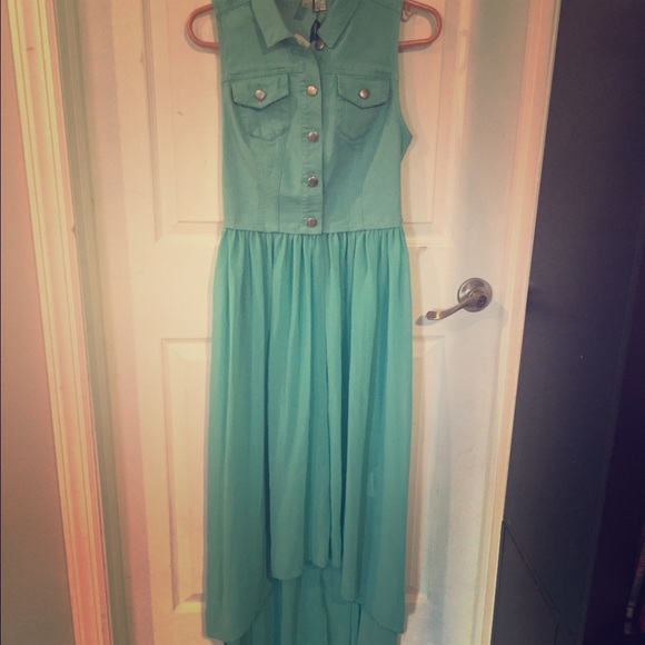 Nwt forever 21 high low vest dress sz small