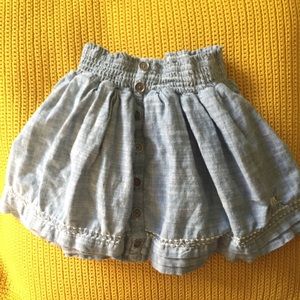 denim Abercrombie skirt with buttons