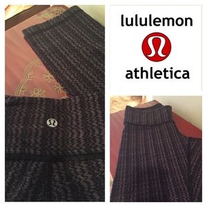 Lululemon cropped houndstooth print leggings