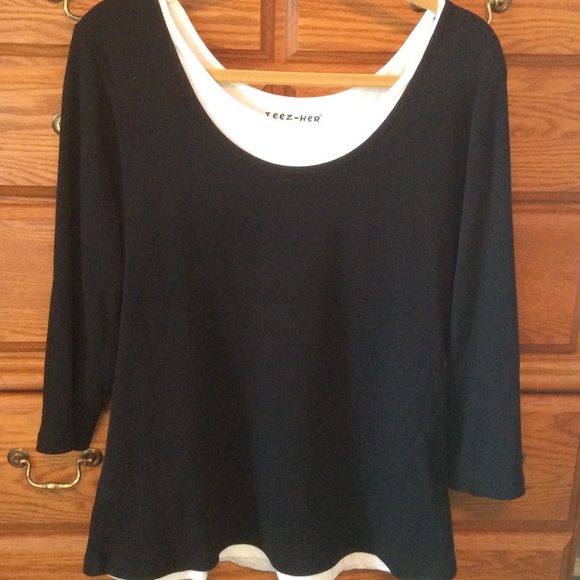 Teez-Her Tops - Teez-Her Control Top Layered Shirt