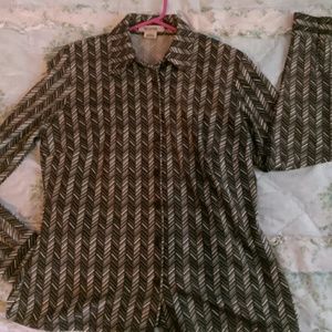 Michael kors button up blouse
