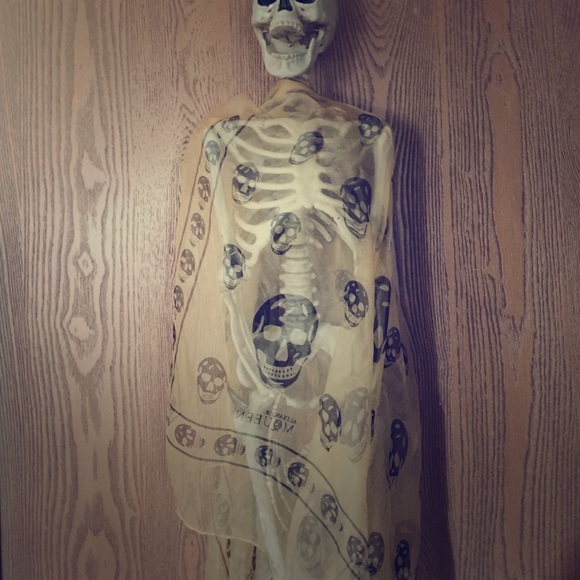 Alexander McQueen Chiffon Silk Square Scarf