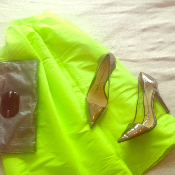 Dresses & Skirts - Neon Green Full Skirt