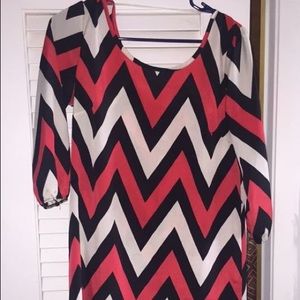 Chevron boutique dress