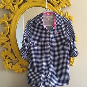 Vineyard Vines blue button down.