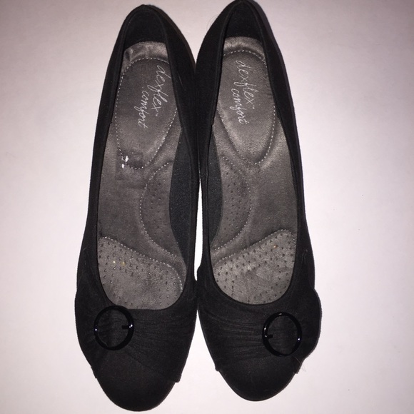 Dexflex comfort Shoes - EUC Dexter Black Audrina Wedge DexFlex Comfort