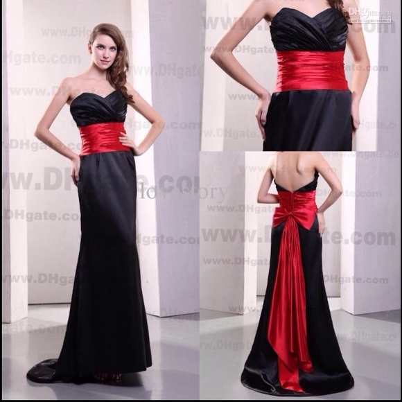 Jovani Dresses & Skirts - Jovani Black and Red Dress
