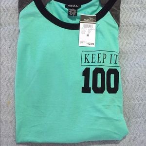 NWT mint green shirt!