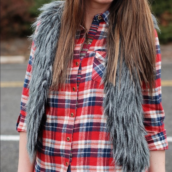 Forever 21 Tops - Black Fur Vest
