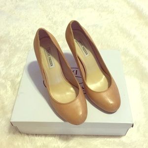Steve Madden Aspiree blush leather 4 1/2" heels