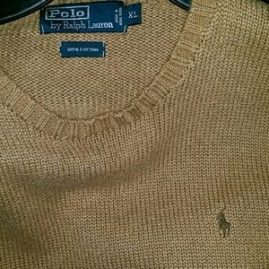 LIKE NEW!!! Tan Ralph Lauren Sweater