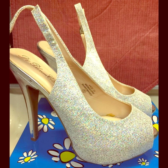 Ladies dress shoes, prom shoes size 7 1/2