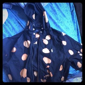 Self bleached polo Ralph Lauren windbreaker