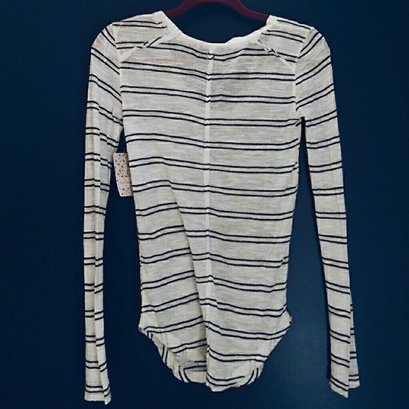 NWT Free People Striped Shirt - Picture 3 of 4