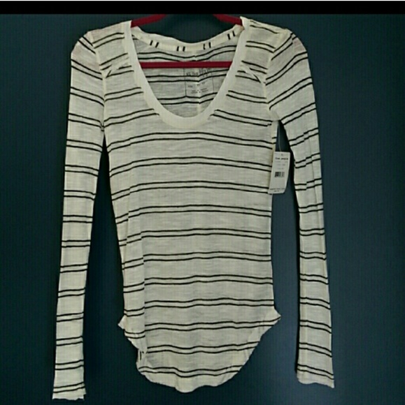 NWT Free People Striped Shirt - Picture 2 of 4