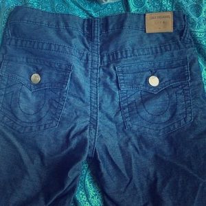 Blue Corduroy true religion jeans