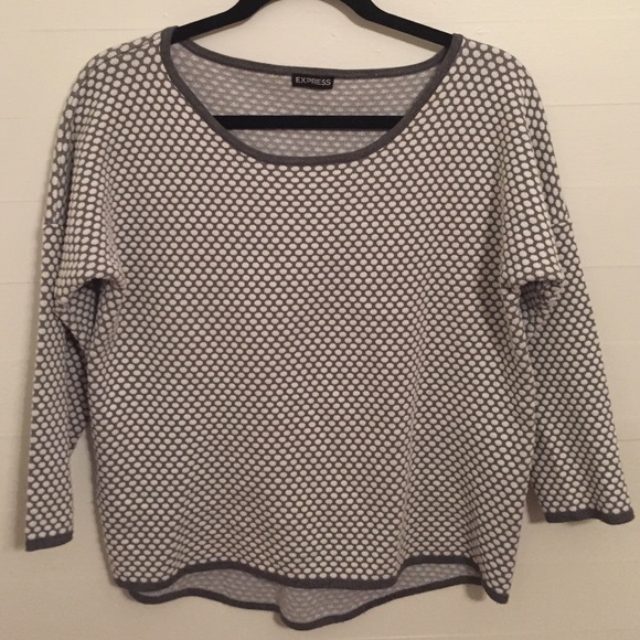 NWOT Express Crop Drop Sleeve Sweater - L